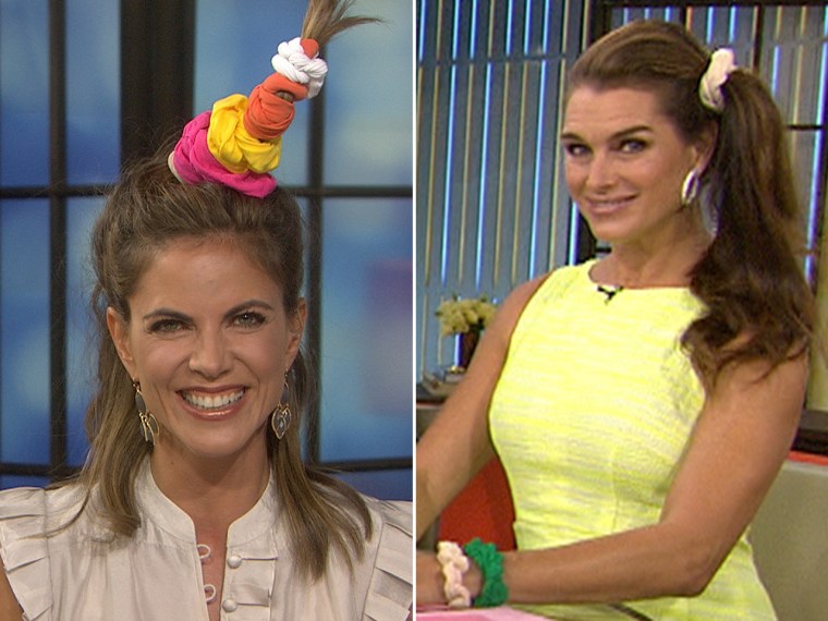 Live it up, ladies: TODAY's Natalie Morales and Brooke Shields get in on the trend.