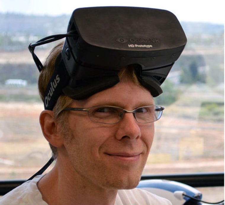 The Oculus Rift might not look pretty, but it sure gets the job done. Oculus VR got a hefty stamp of approval from the mainstream video game industry when legendary 3D graphics pioneer John Carmack, pictured above wearing a prototype, joined the startup as its first chief technology officer.
