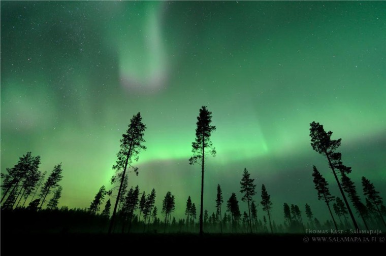 Finnish photographer Thomas Kast took this picture of the aurora on Oct. 2. For more of Kast's work, check out Salamapaja.fi or Facebook.