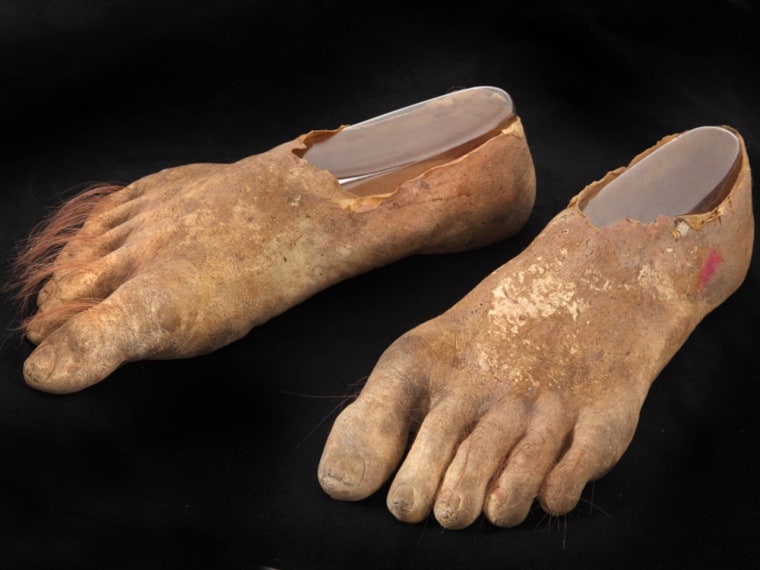Samwise's prosthetic piggies are among multiple items that will be auctioned off from a private \"Lord of the Rings\" collection that is said to be second in size only to director Peter Jackson's.