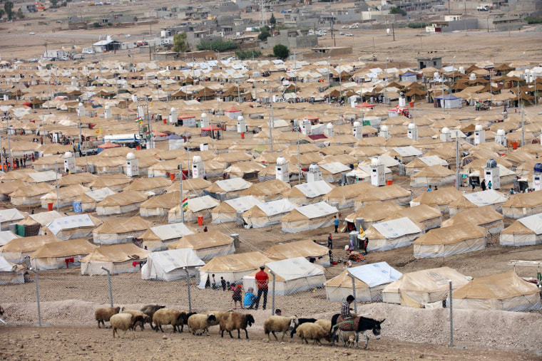 The Kawergost refugee camp in Irbil, 217 miles north of Baghdad, Iraq, in late September, 2013.