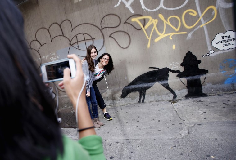 Banksy street art, New York City