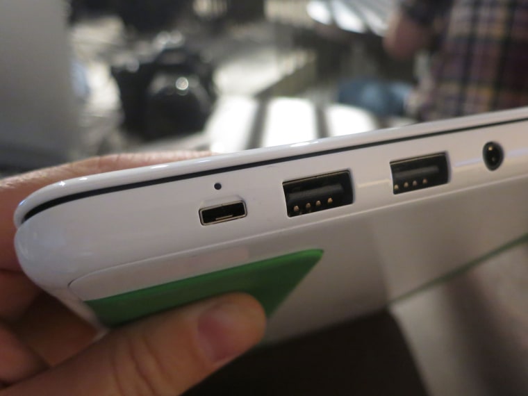 HP Chromebook 11 ports