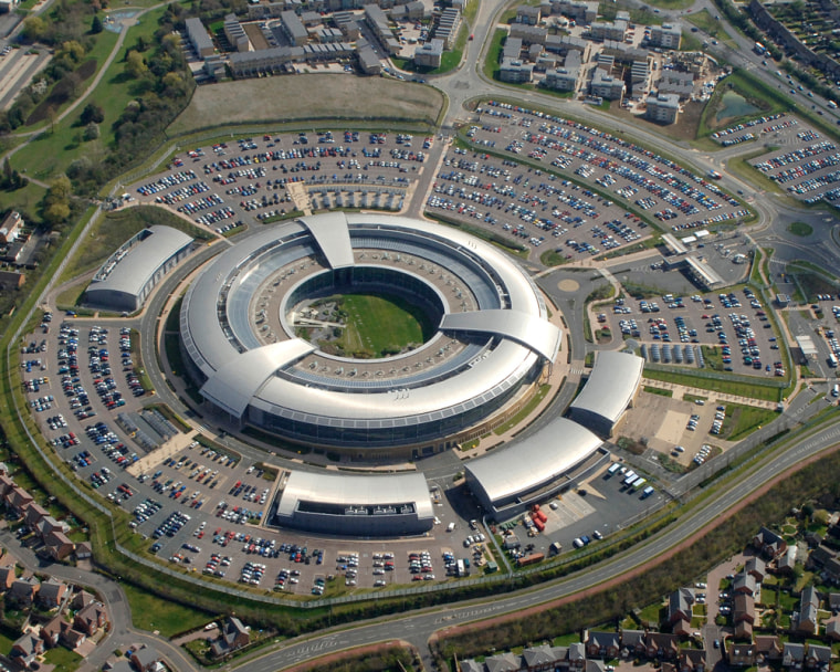 Britain's Government Communications Headquarters (GCHQ) in Cheltenham is seen in this undated handout aerial photograph.