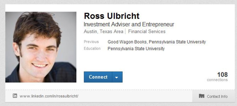 Ross Ulbricht's profile on LinkedIn