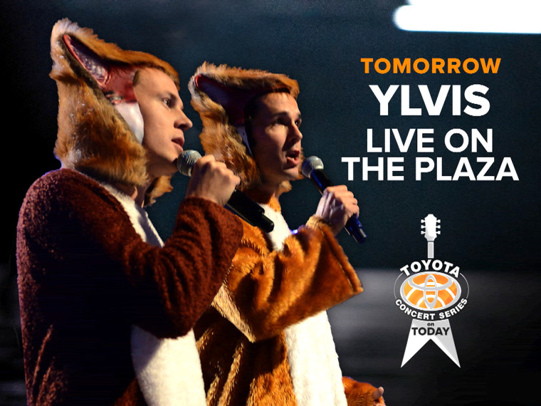 The guys behind the hit "The Fox (What Does the Fox Say?) will perform live on the plaza Friday, October 11.