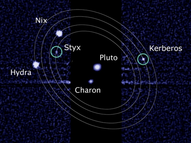 Image: Pluto and its moons