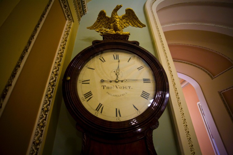 The Ohio Clock stopped ticking Wednesday because the workers charged with maintaining it have been furloughed.