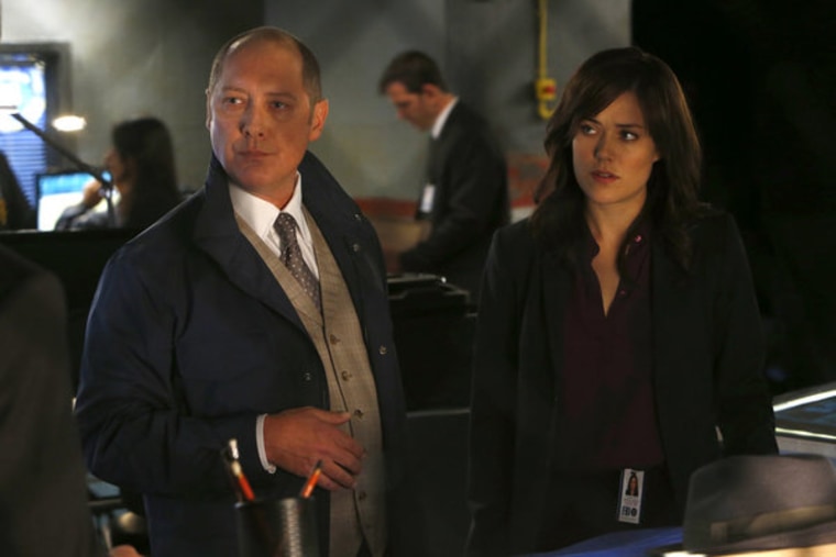 James Spader and Megan Boone in \"The Blacklist.\"