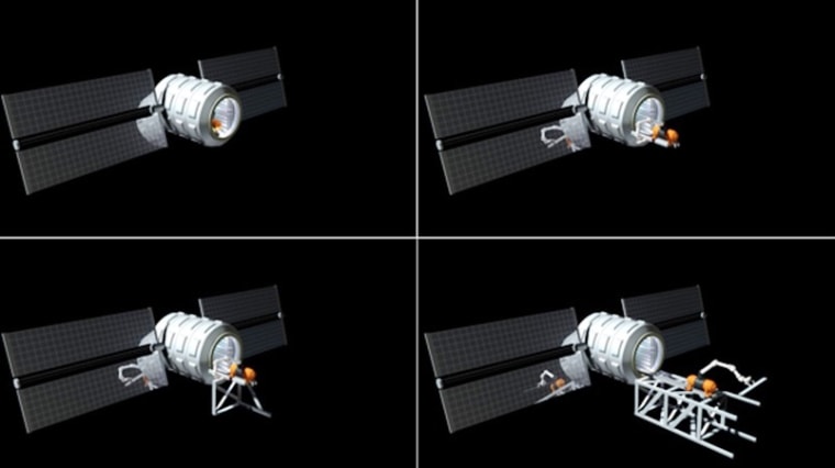 Image: Building a truss at L1