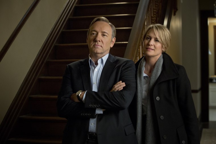 Kevin Spacey and Robin Wright play a Washington, D.C. power couple in \"House of Cards.\"