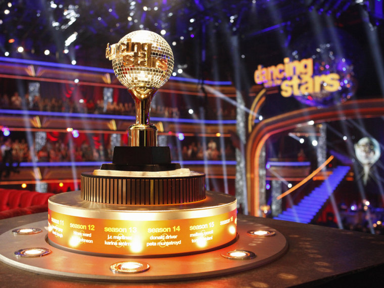 Image: \"Dancing With the Stars\" mirror ball trophy.