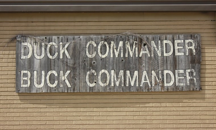 The Duck Commander warehouse sign.