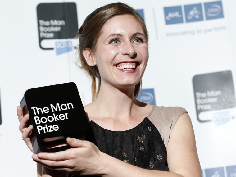 New Zealand writer Eleanor Catton, winner of the Man Booker Prize 2013, poses for photographs at the Guildhall in central London, October 15, 2013. Ca...