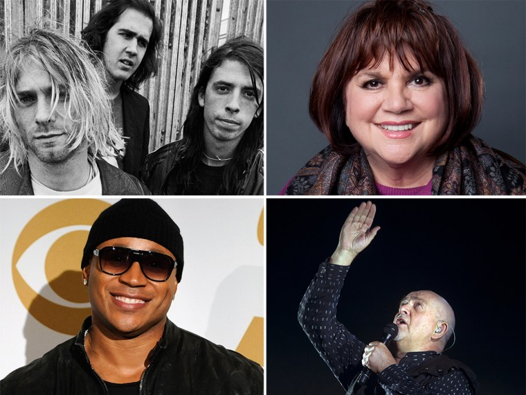 Nirvana, Linda Ronstadt, LL Cool J and Peter Gabriel are on a ballot for induction into the Rock Hall of fame, and fans will also have a say in choosing who gets in.