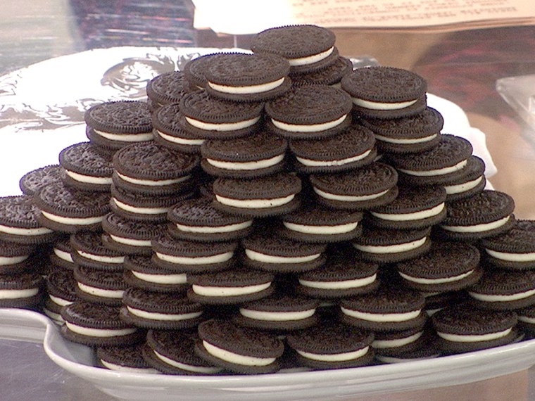 A tower of Oreos.