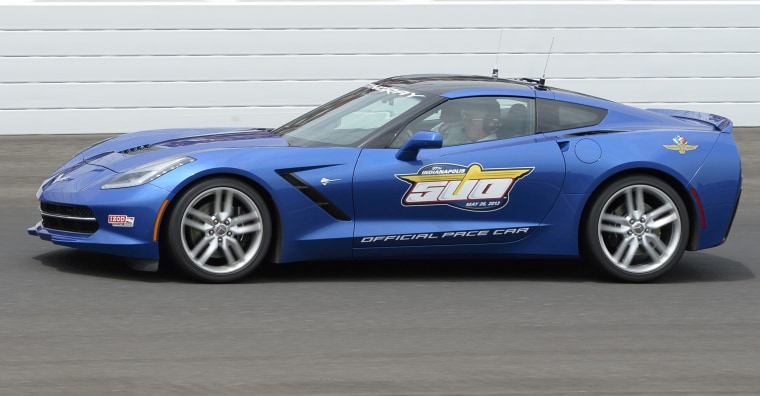 A 2014 Chevrolet Corvette Stingray paces the 97th running of the Indianapolis 500 at the Indianapolis Motor Speedway in Indianapolis, Ind., May 26, 2013.
