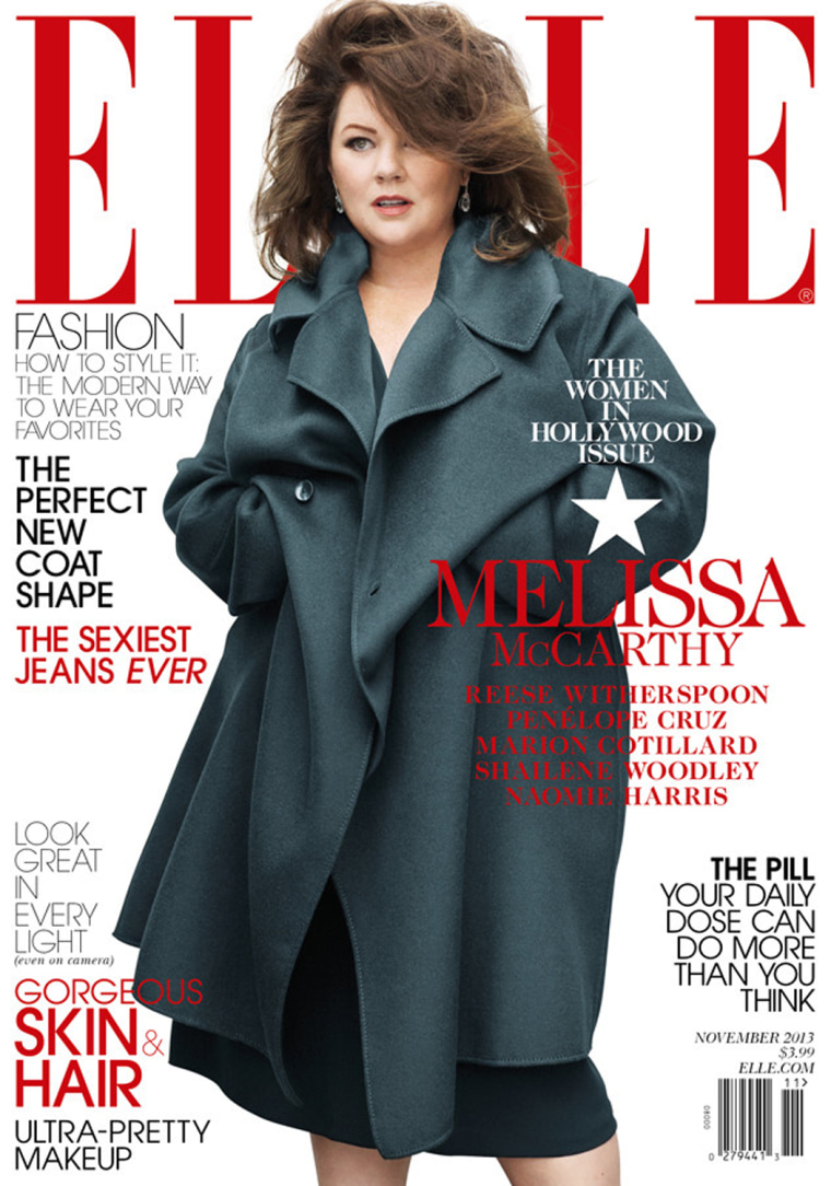 Melissa McCarthy on the cover of Elle.