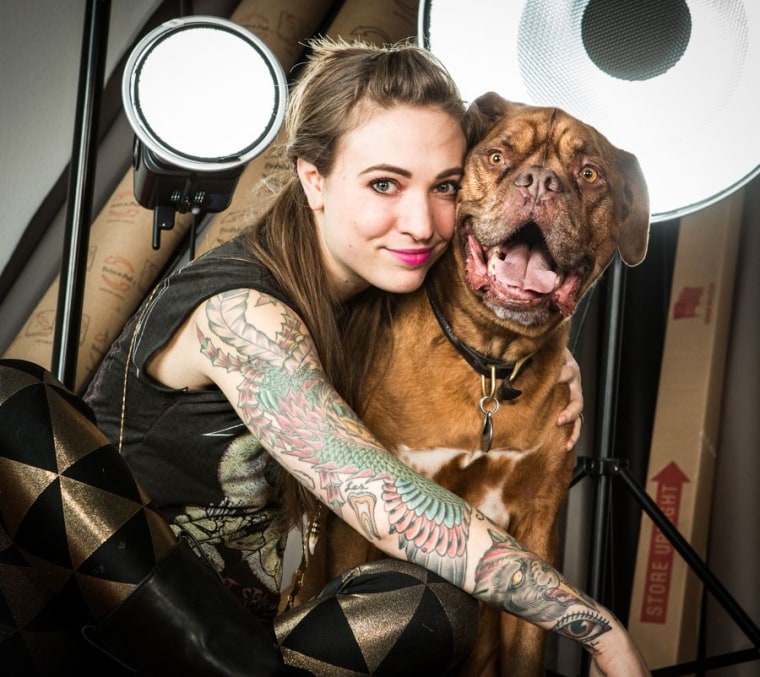 carli davidson with dog