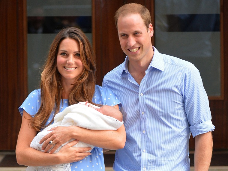 Prince William and Duchess Kate debuted their baby boy in July.