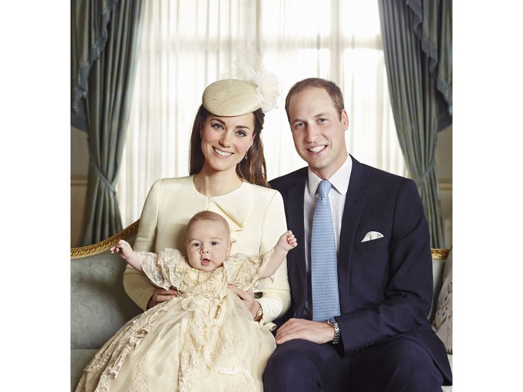 Prince George with his parents.