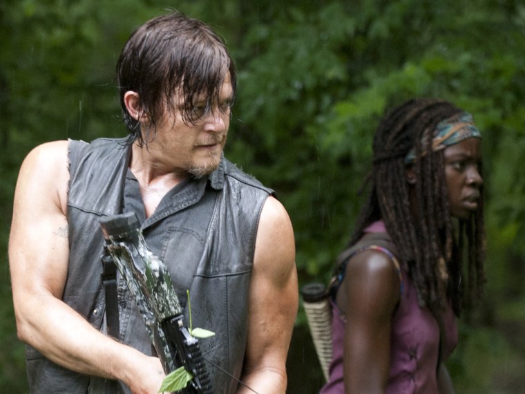 Image: Daryl and Michonne on "The Walking Dead"