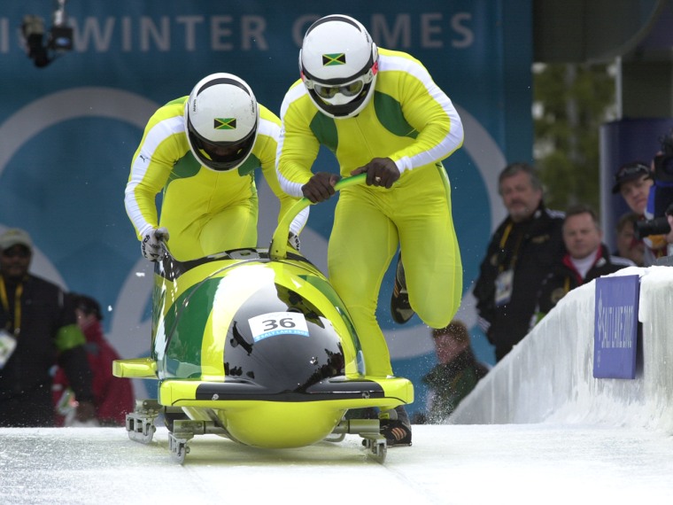 Winston Watts, 46, (above left) is helping lead the effort for the Jamaican bobsled team to qualify for the 2014 Winter Olympic games after the team failed to make the last two Winter Olympic Games.