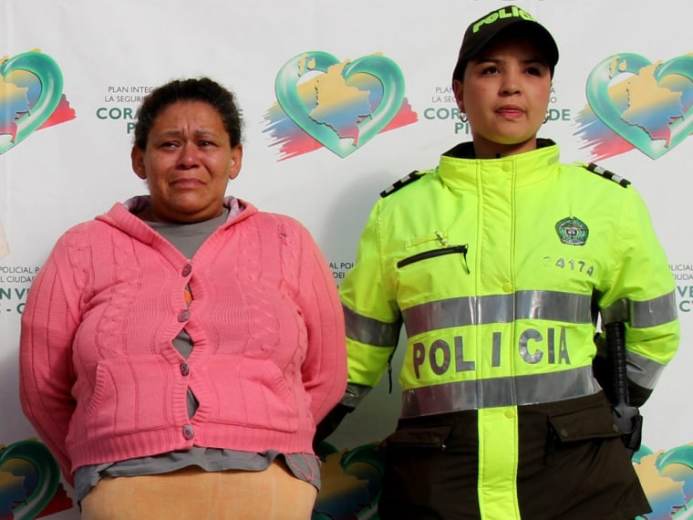 A handout police photo of Margarita Zapata Moreno (left), who is accused of selling the virginity of 12 of her daughters.