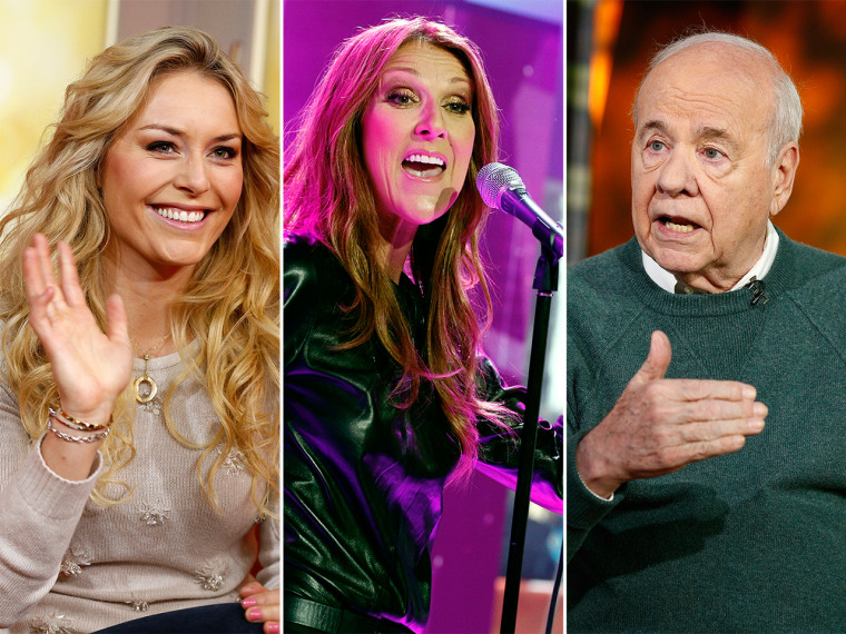 Lindsey Vonn's going for the gold (again), Celine Dion's back after six years and Tim Conway is out with a memoir.