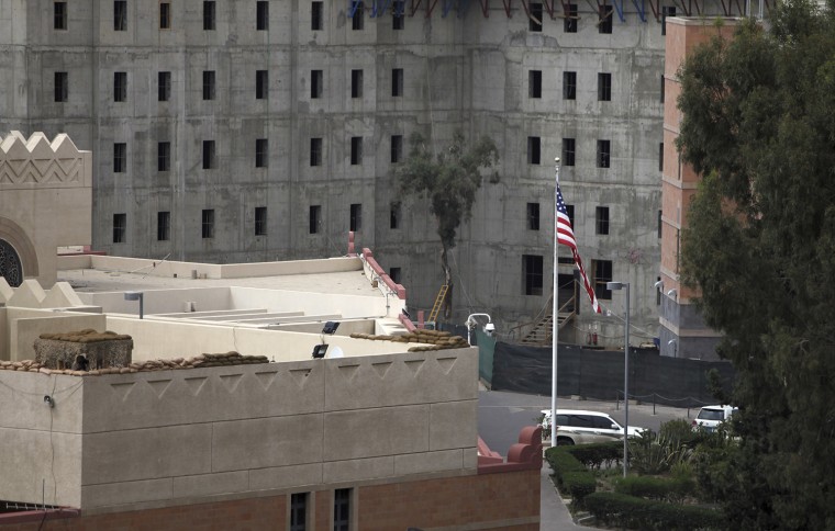 Fireworks near the U.S. embassy in Yemen sparked rumors of an attack on Monday.