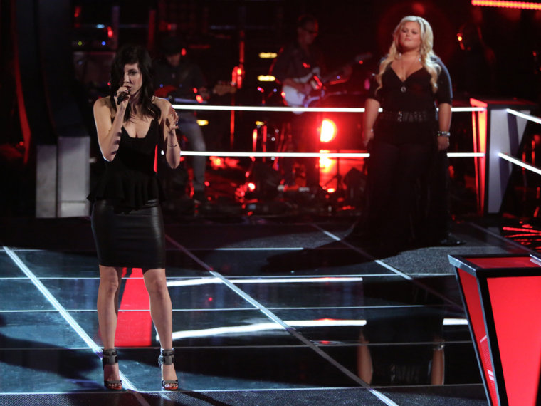 Image: Briana Cuoco and Shelbie Z. on The Voice.