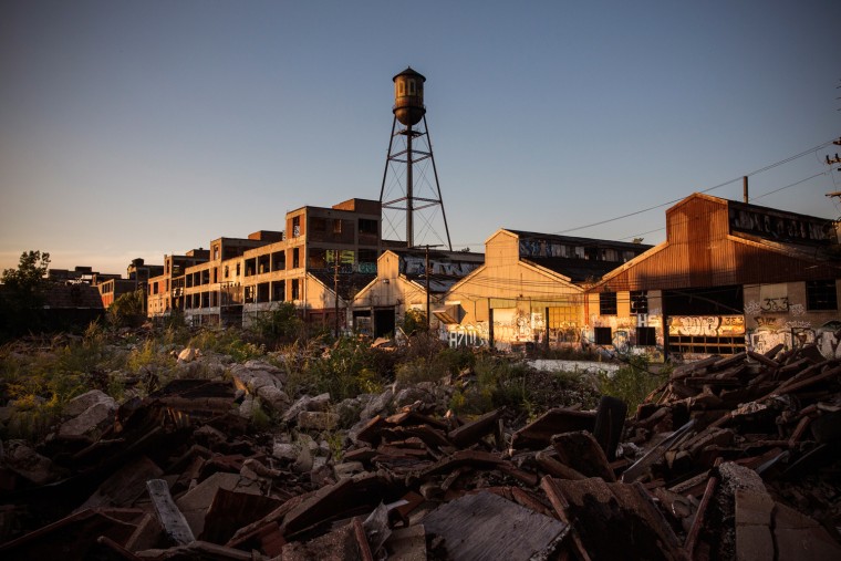 DETROIT, MI - SEPTEMBER 04: Ruins at the abandoned Packard Automotive Plant are seen on September 4, 2013 in Detroit, Michigan. The Packard Plant was...