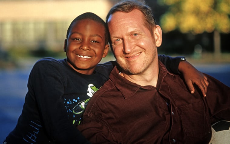 Terry Keleher with his son