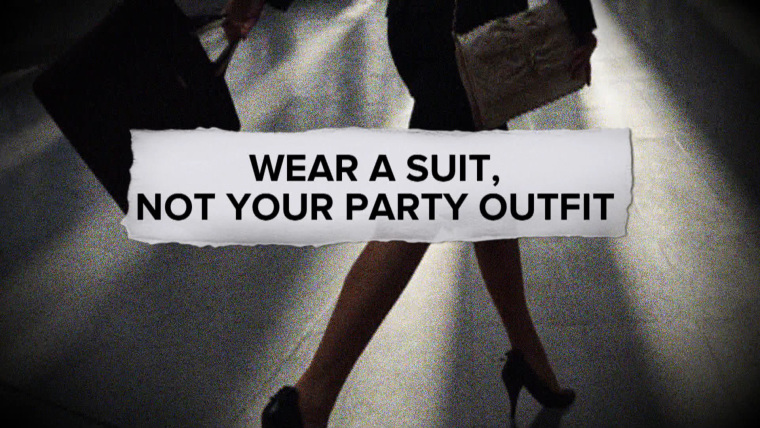 A new pamphlet of public speaking advice distributed to female employees at a law firm has sparked outrage online.