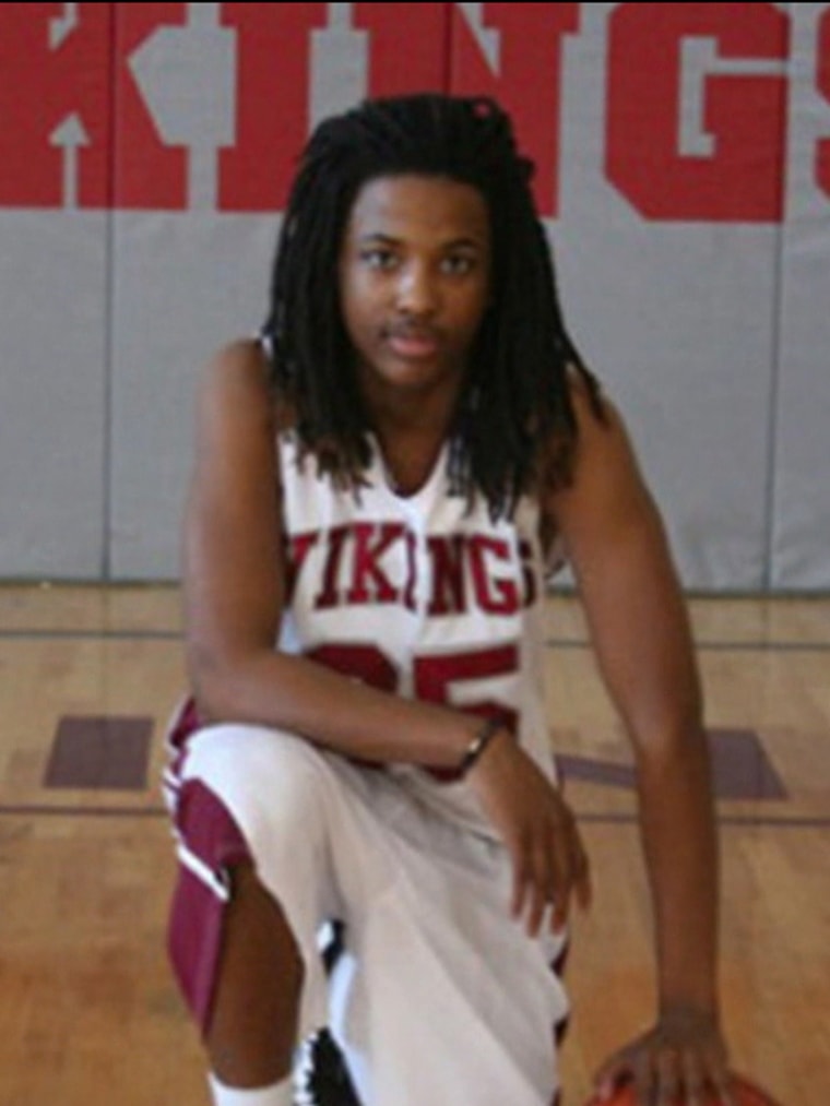 Kendrick Johnson of Valdosta, Ga., is seen in an undated photo released by the family. Johnson, a three-sport athlete, was found dead on Jan. 11 in a rolled-up wrestling mat in his high school gym.