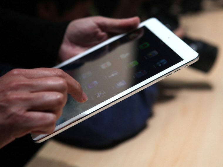 iPad Air on display at an Apple event in San Francisco on Oct. 22.