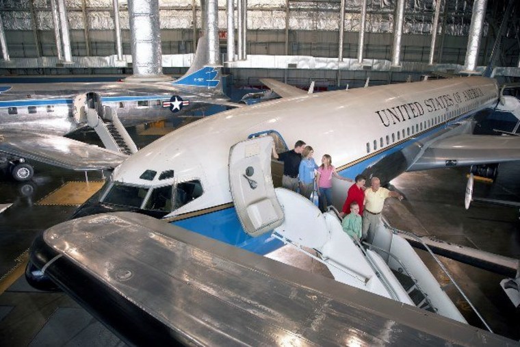 The airplane that brought John F. Kennedy to Dallas in 1963 is on display at the National Museum of the U.S. Air Force.