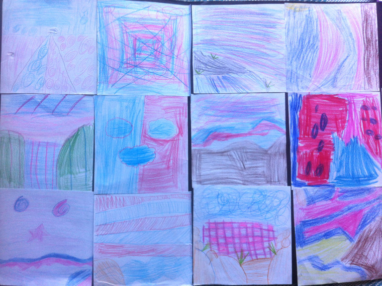 Image: Artwork created by children for Brian Curtis