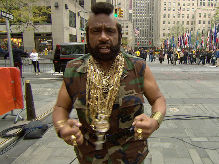 Finally, Al got to pay homage to his favorite TV character, Mr. T's B.A. Baracus from \"The A-Team.\"