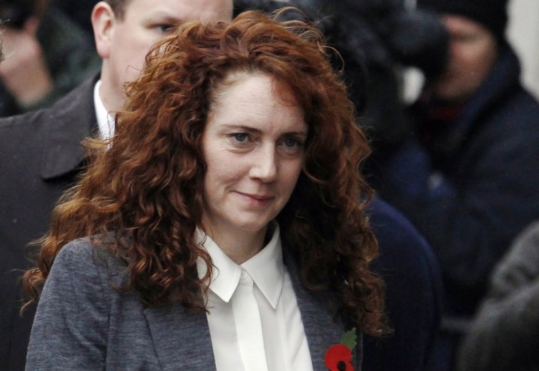 Former News International Chief Executive Rebekah Brooks arrives at the Old Bailey courthouse in London on Thursday.