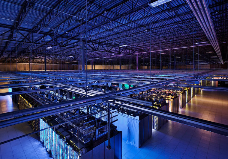 This undated photo provided by Google shows a Google data center in Hamina, Finland.