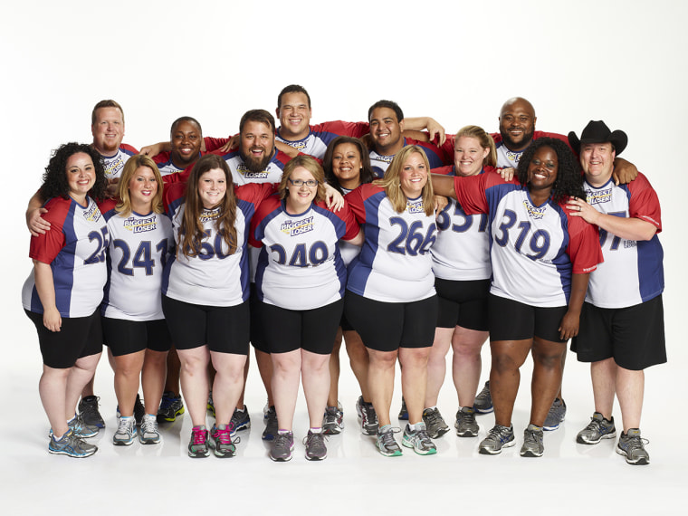 Image:  The season 15 cast of \"The Biggest Loser.\"
