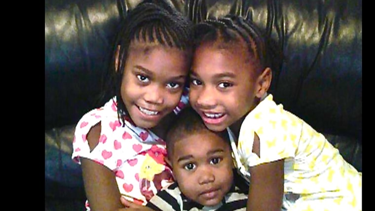 Image: Tiana Parker with two siblings