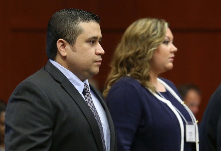 George Zimmerman, seen here with his wife Shellie, in court in June.