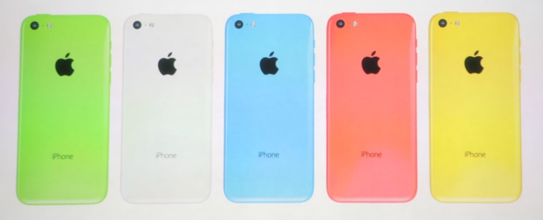 iPhone 5C will come in five colors.