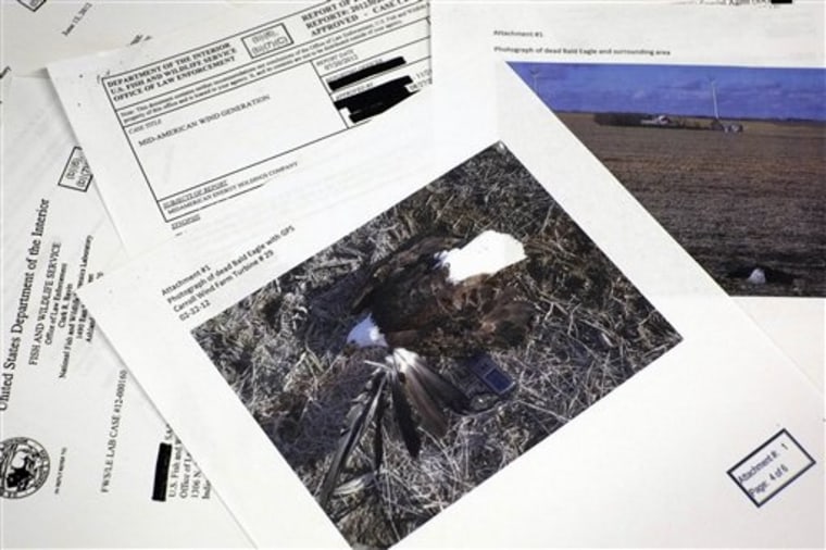This photograph made in Washington, Wednesday, Sept. 11, 2013, shows pages from a U.S. Fish and Wildlife Office of Law Enforcement document obtained w...