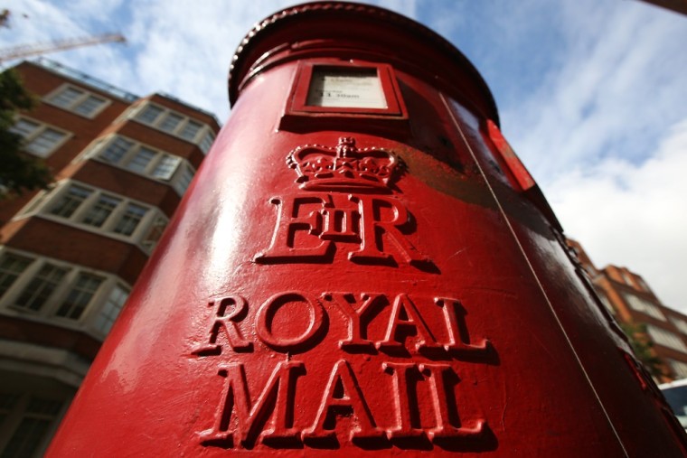 A Royal Mail post box on September 12, 2013 in London, England. The Royal Mail will be privatised in the next few weeks the Government has announced.