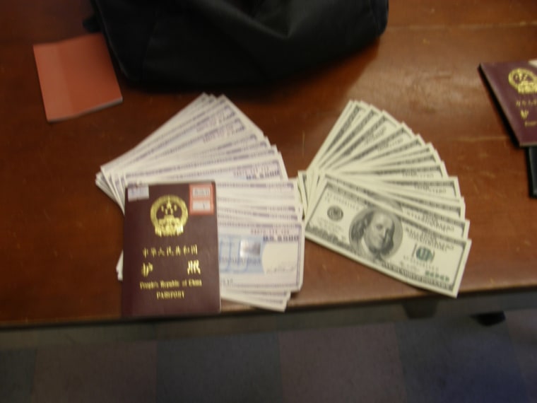 A homeless man handed police in Dorchester a bag containing $2,400 in cash, $39,500 in American Express Travelers Cheques, passports and various personal papers.