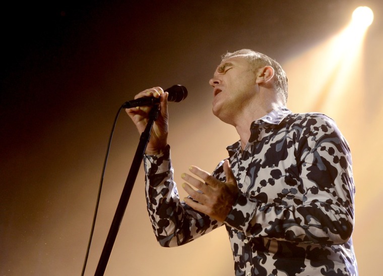 Morrissey performs at Hollywood High School on March 2 in Los Angeles, California.