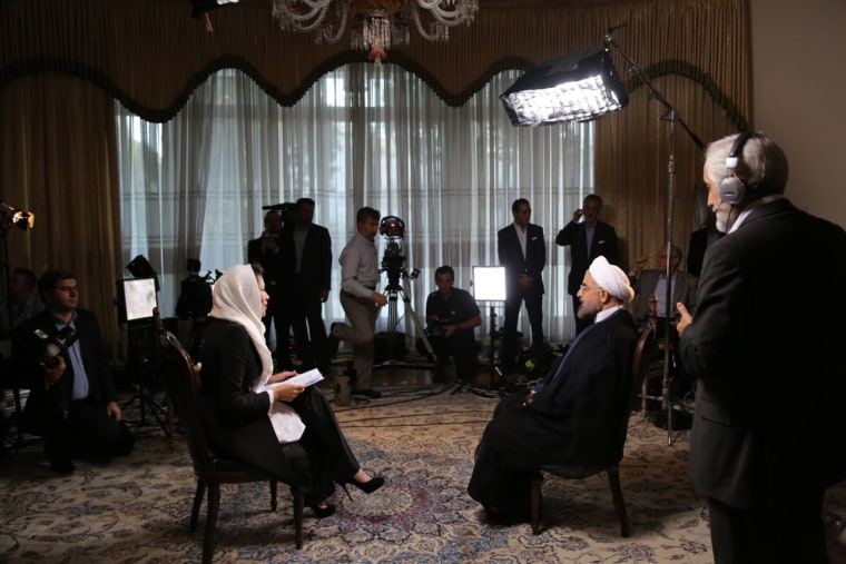 Behind The Scenes Of Ann Currys Exclusive Interview With Iranian President Hassan Rouhani 5666